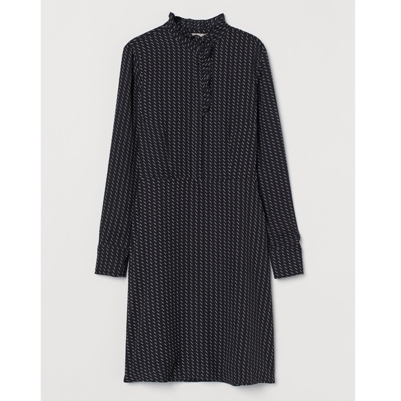 A line black and white speck dress - Picture 1 of 4